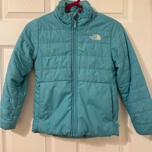 The North Face Kids' Teal Reversible Lined Puffer Jacket